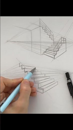 Let’s draw stairs ✍🏻✨