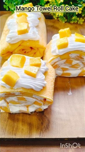 Mango Towel Roll Cake#milisingha2411 #ytshorts #youtubeshorts
