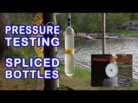 Pressure Test 200PSI (14Bar) Water Rocket Spliced Bottles
