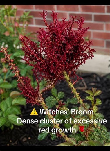 Rose Rosette 🦠 Disease has no cure … garbage rose plant 😢