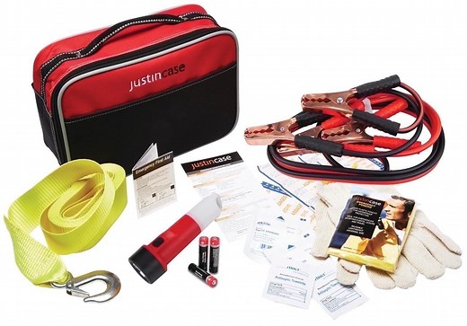 Justin Case Travel Pro Auto Safety Kit, Car Emergency Roadside Safety kit