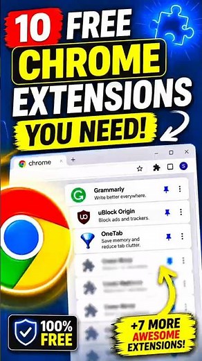 10 FREE Chrome Extensions Everyone Should Install ! 🚀