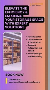 Warehouse Storage Upgrades with Cantilever Rack Supply – Detroit #RackingSystems #CantileverRacks