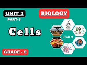 GRADE 9 BIOLOGY | UNIT 3|PART 3|TYPES OF CELLS |ANIMAL & PLANT CELLS |MICROSCOPY & CELL ENVIRONMENT