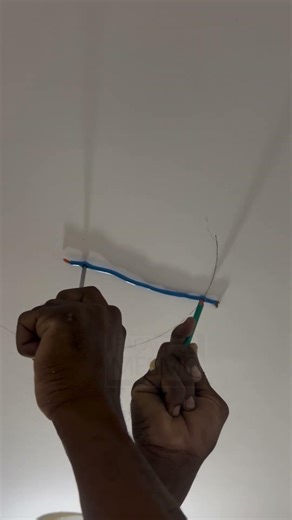Great trick from a electrician for marking ceiling light holes #AmericanBuilds #SmartSolution