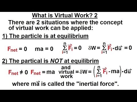Mechanical Engineering: Ch 13: Virtual Work Applications (2 of 39) What is Virtual Work? 2