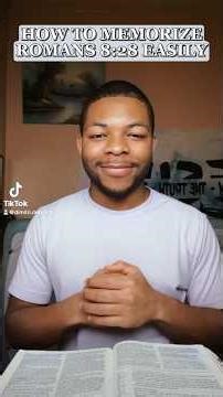 HOW TO MEMORIZE ROMANS 8:28 EASILY #memorizebibleverses #memorizeverses #memorizescripture