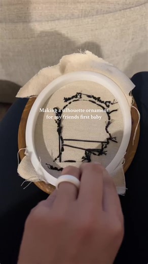 Creating a Unique Silhouette Ornament for Baby