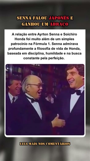Senna falou em japonês e ganhou um abraço