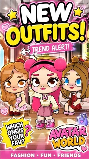 NEW OUTFIT TREND in Avatar World! 💖 Which Look Wins? 👗✨ #avatarworld #viralshorts