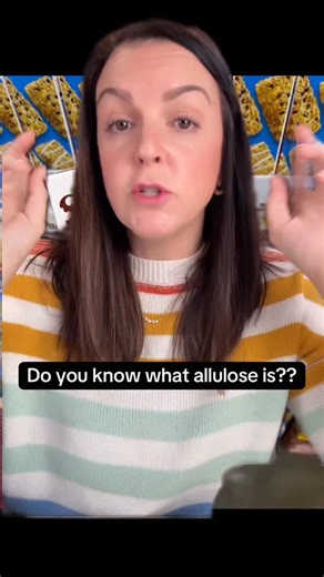 What is allulose? Allulose is a naturally occurring “rare sugar” found in small amounts in foods like figs and raisins (and it ca also be produced commercially from corn). It is structurally similar to fructose, but with about 90% fewer calories and minimal impact on blood sugar and insulin levels. Unlike traditional sugars, allulose is absorbed by the body but not significantly metabolized, meaning it passes through without being stored as energy. This makes it a great option for reducing sugar