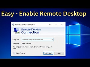 How To Enable Remote Desktop Connection In Windows 10,11