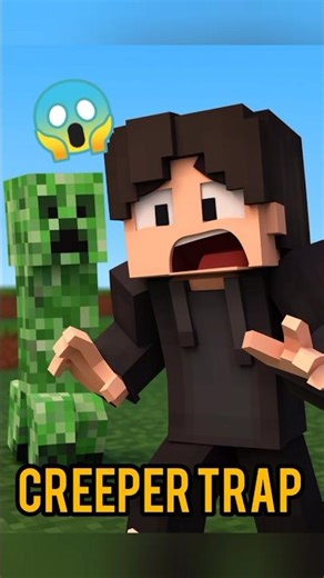 😱🙄 creeper trap # funny video 😅🤗 #minecraft #likeandsubscribe ‪@evilboyYashwant‬