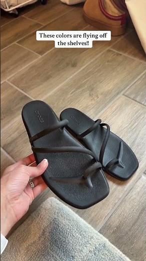 Step into comfort and style with the Miami Toe Loop Sandal by Crocs! ☀️ ! #sandals #CrocsStyle