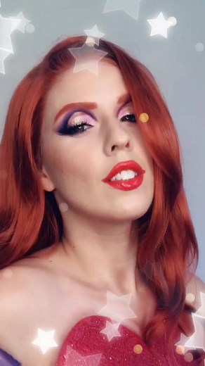 Jessica Rabbit Cosplay Makeup Transformation