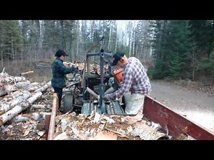 McLeod homemade firewood processor