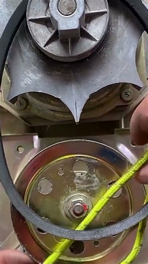 Easy V-Belt Installation Trick Using String