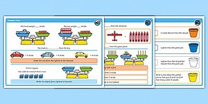 Year 1 Diving into Mastery: Step 3 Compare Mass Activity Cards
