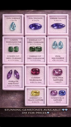 Natural gemstones available for sale! 💎