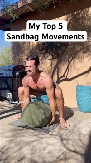 Sandbag workout. 5 best exercises with sandbag.