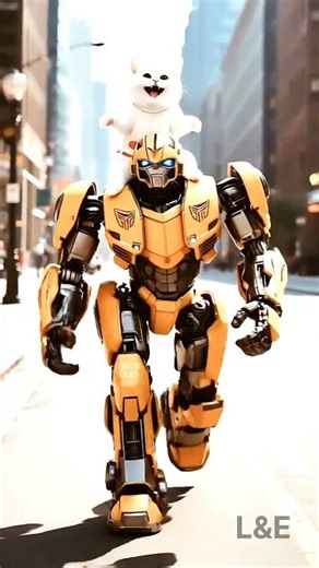 Kitty vs Robot – Cutest Reaction Ever!"