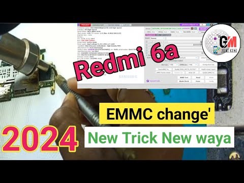 Redmi 6A emmc change with dual security Write full prosess। Redmi 6a dead solution @gmtechacademy