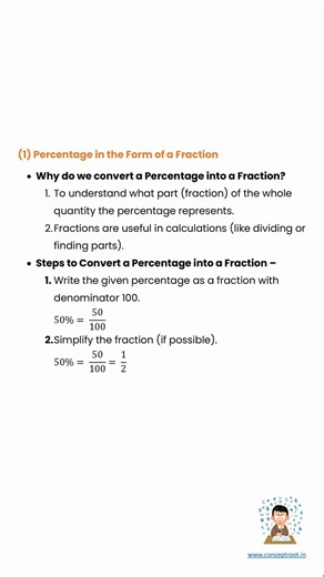 Percentage in the Form of a Fraction | Class 6 Mathematics | Percentage #class6 #maths #class6math