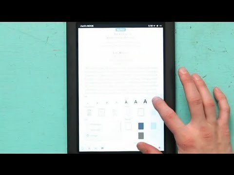 How to Fix the Font Size on a NOOK Color : About NOOK Readers