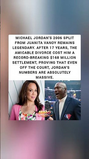 Michael Jordan's $168 Million Divorce: The Most Expensive Split in Sports History! 😱💰🏀 #shorts