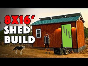 8x16 Basic Shed Build, Start To Finish!