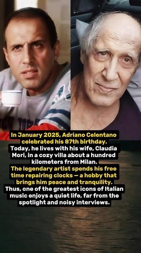 Adriano Celentano has celebrated his 87th birthday.
