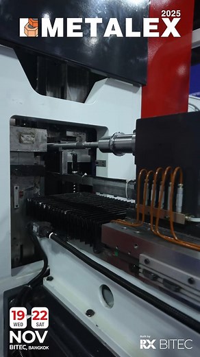 ✨เปิดสปอตไลท์! กับ CNC และ Hydraulic thread rolling Machine อันดับ 1 ของอินเดีย ด้วยระบบ Full Servo ที่ให้ความแม่นยำสูง ลดการใช้แรงงาน เพิ่มประสิทธิภาพการผลิต และราคาประหยัด พบได้ที่ MTE Industries บูธ BR31 ฮอลล์ 103 METALEX 2025 📅 19-22 พ.ย. 2568 📍 ไบเทค บางนา 👉 ลงทะเบียนชมงาน: https://registration.eventpassinsight.co/e/mtx25/visitor?utm_source=Website #METALEX #METALEX2025 #METALEXExpo #RXBITEC #RX #RXGlobal | METALEX