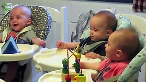 Funny Triplet Babies Laughing Compilation 2014 [HD]