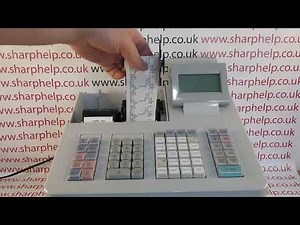 How Turn Off Journal Roll To Use Till Without Paper Rolls Sharp XEA307 / XEA407 / XEA507 / XEA43S