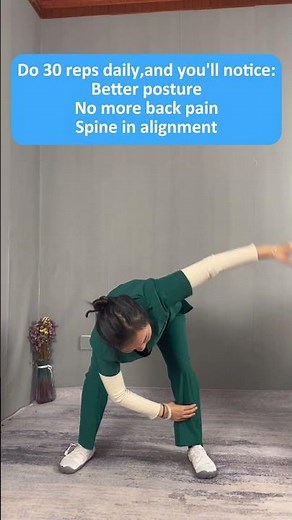 Quick Daily Routine: 30 Reps each to Relieve Back Pain and Restore Spine Alignment