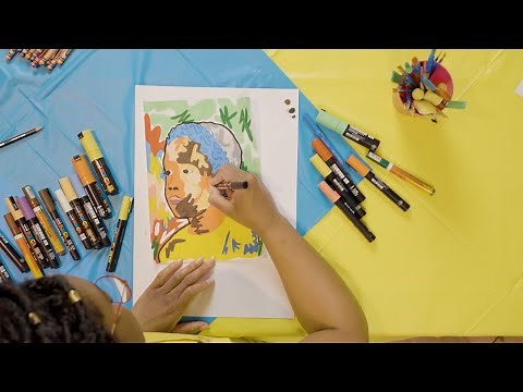 Artist demonstration: how to make a Pop art portrait