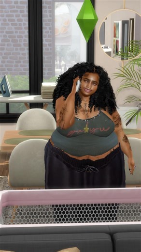 It was peaceful until he got home 😒 #sims4