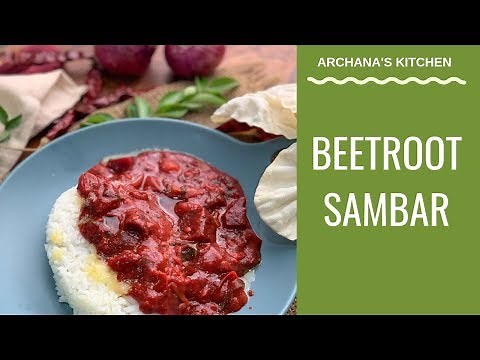 Beetroot Sambar Recipe - South Indian Recipes by Archana's Kitchen