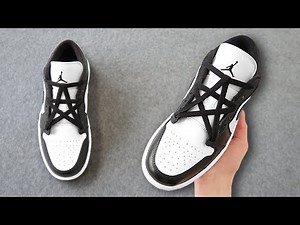 HOW TO STAR LACE YOUR JORDAN 1 LOW (EASY)