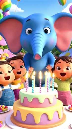 Happy Birthday Song 🎂🎉Kids Birthday Song | Disney Pixar Style |Nursery Rhymes & Baby Songs|#shorts