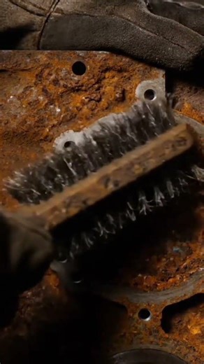ASMR Extreme Rusty Engine Block Restoration 😳 | So Satisfying