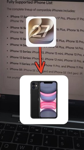 iOS 27 Supported Devices List