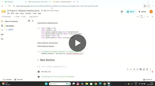 #machinelearning #diabetesprediction #ai #mlproject #healthtech #datascience #internpe | mohitha chiriki