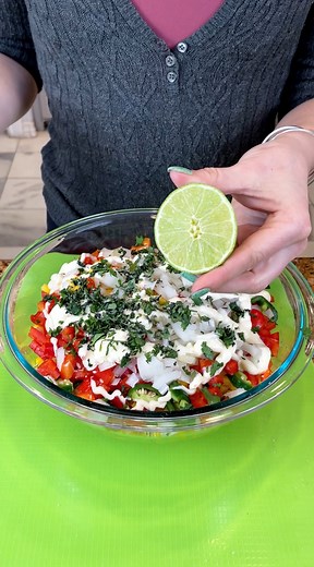 8.6K views · 30 reactions | This Greek-Mexican dip changed the way I salsa! Rachel makes an amazing party dip using refreshingly delicious ingredients. #easy #yummy #recipe | Rachel’s Kitchen | Facebook