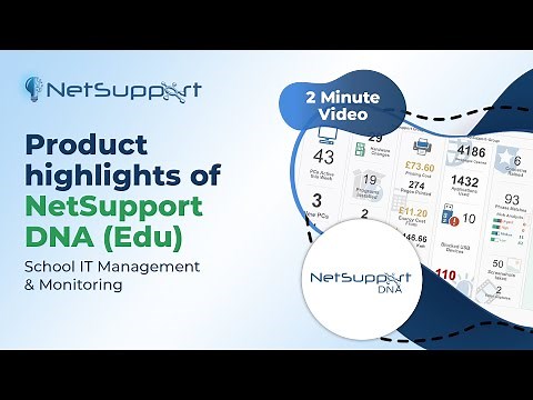 School IT Management & Monitoring - 2 minute video highlights of NetSupport DNA (Education Edition)