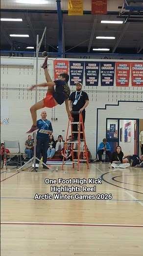 Highlights Reel One Foot High Kick #arctic #sports #indigenous #games #reels