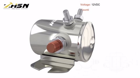 Zhushan Max 300A Continuous Duty Solenoid Relay Nickel-Plating for Golf Carts, Winch, Marine in Rush 12VDC