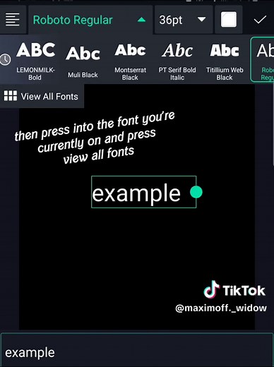 Alight Motion Tutorial: How to Use Fonts for Creative Edits