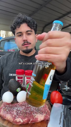 Steak and Eggs Recipe on the Mini Grill