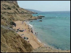 red beach Matala